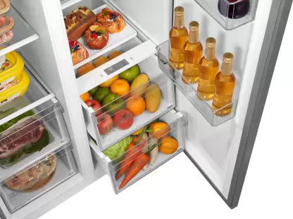 Midea 482 L Frost Free Side by Side Refrigerator  (Black, MDRS619FGG28IND) (OPEN BOX) Midea 482 L Frost Free Side by Side Refrigerator  (Black, MDRS619FGG28IND) (OPEN BOX)